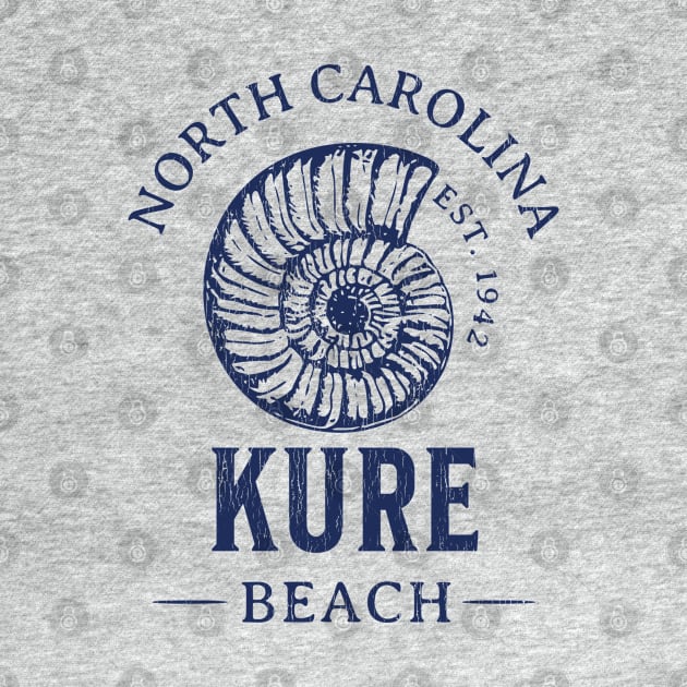 Kure Beach, NC Summertime Vacationing Seashell by Contentarama